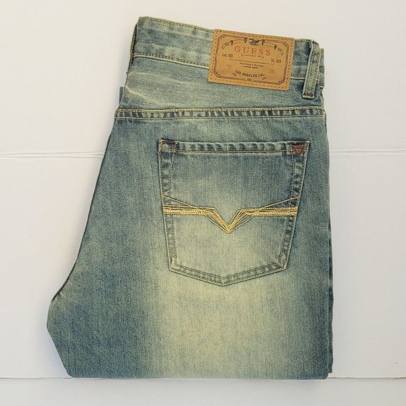 guess men's regular straight jeans